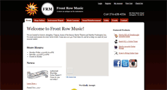 Desktop Screenshot of frontrowmusic.co